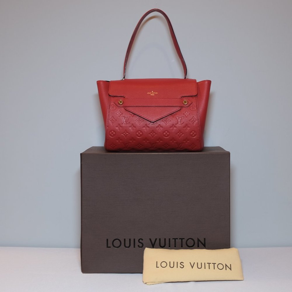 Louis Vuitton Red Monogram Trocadero Empreinte Leather Bag - Picture 2 of 11